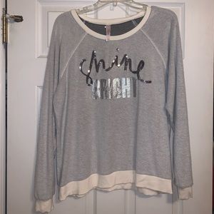 shine bright sweatshirt/ pajama shirt from target